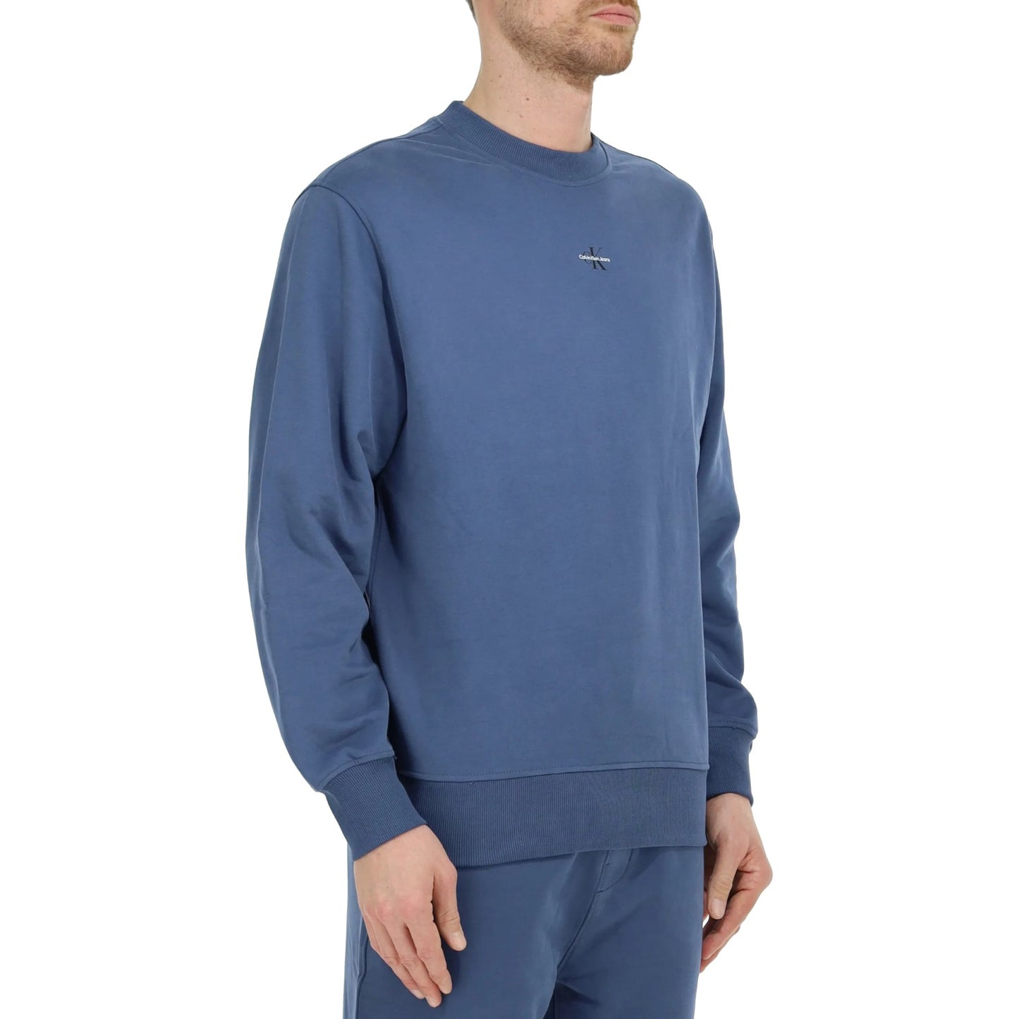 Felpa A Girocollo Uomo Calvin klein Jeans Micro Monologo J30J322534