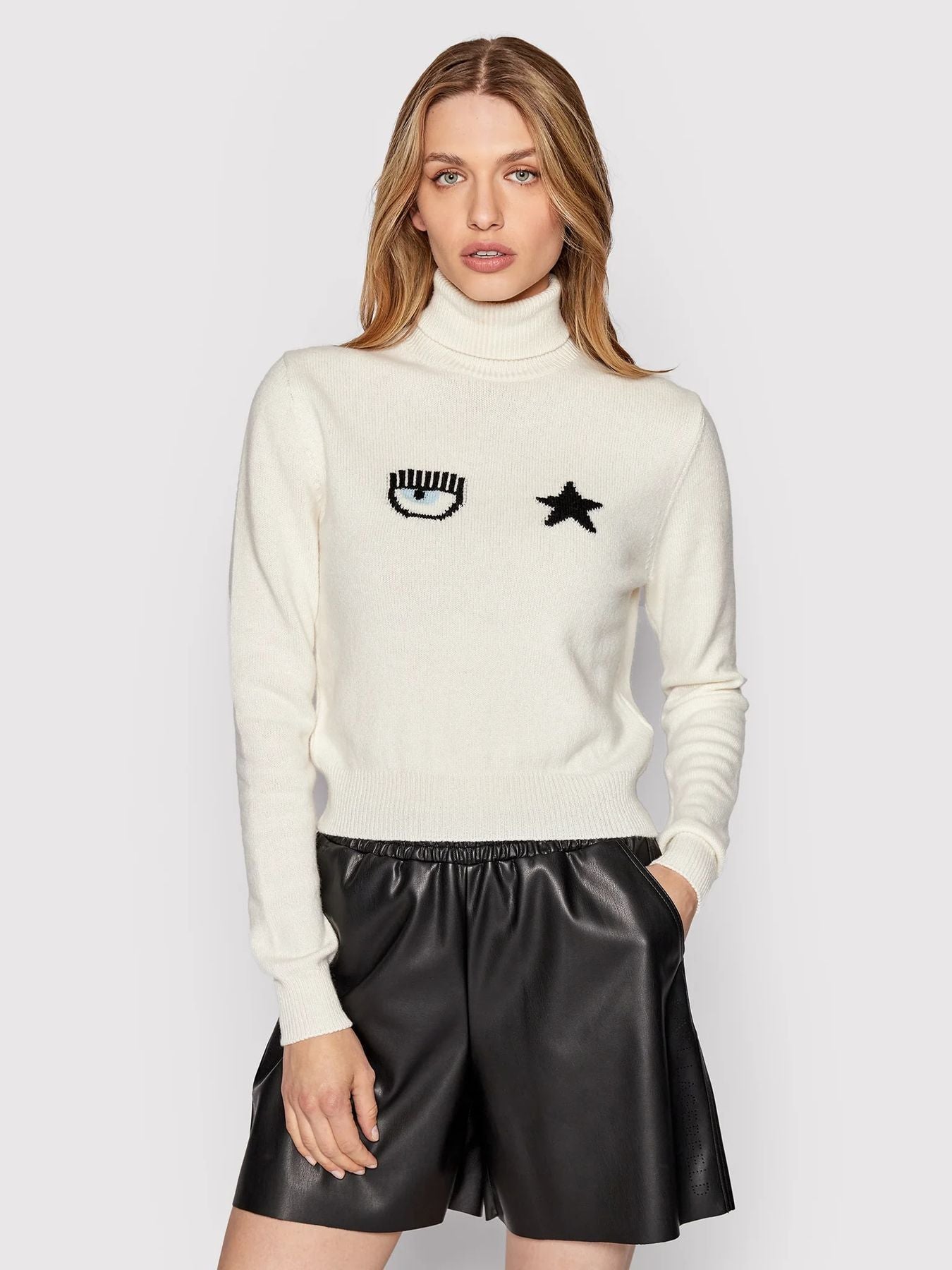 Maglione Collo Alto Donna Chiara Ferragni 73CBFM28CMA10