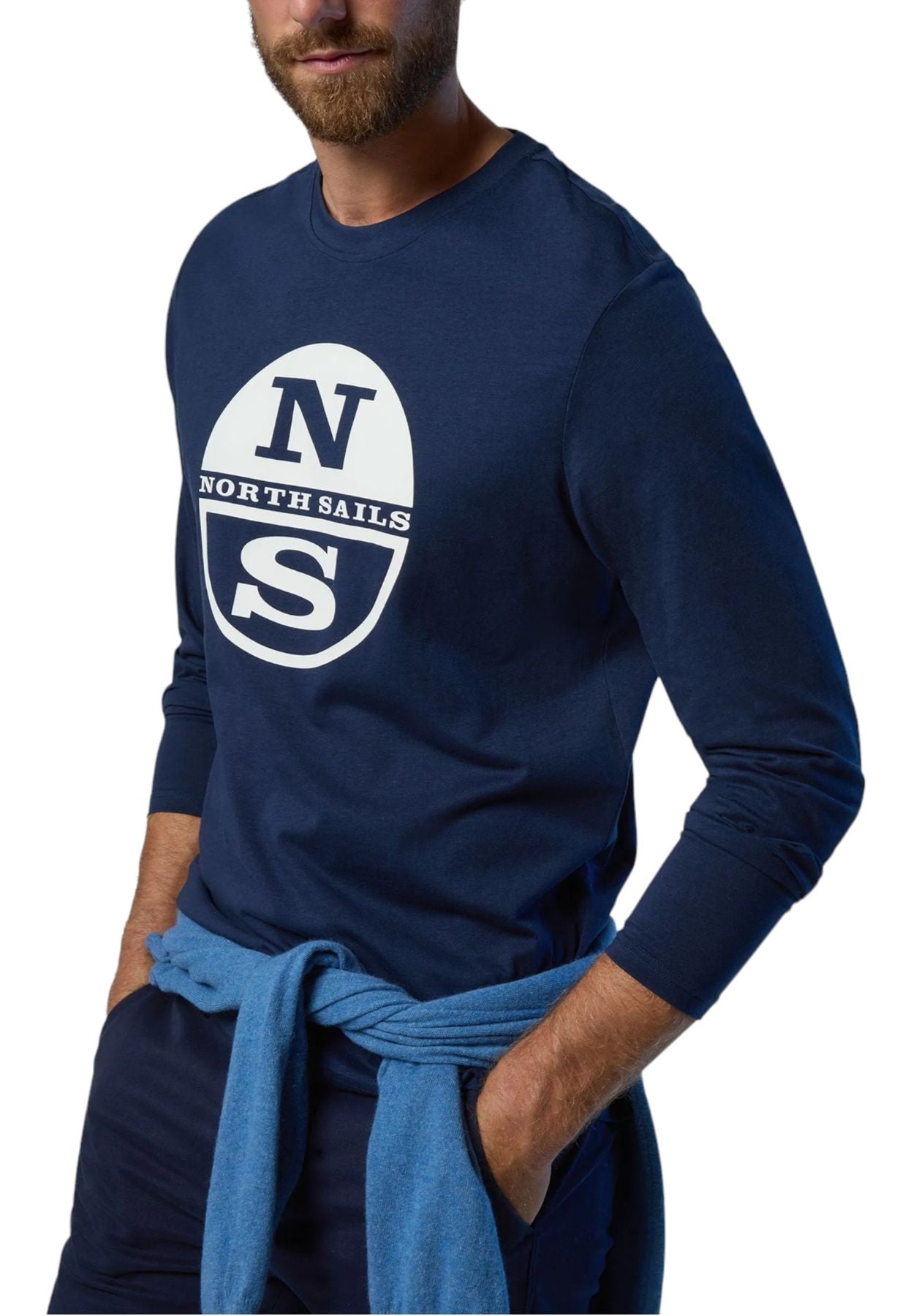 T-Shirt Manica lunga Uomo North Sails Con Grafica 692904