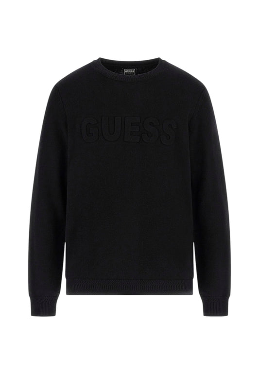 Maglione A Girocollo Uomo Guess  3D Guess Logo M5BR35Z2ZK2