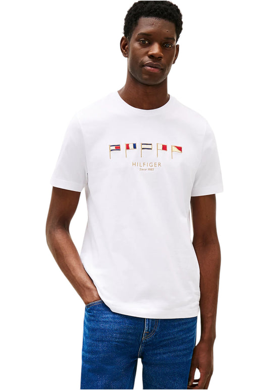 T-Shirt Manica Corta Uomo Tommy Hilfiger  Hilfiger Multi Flags