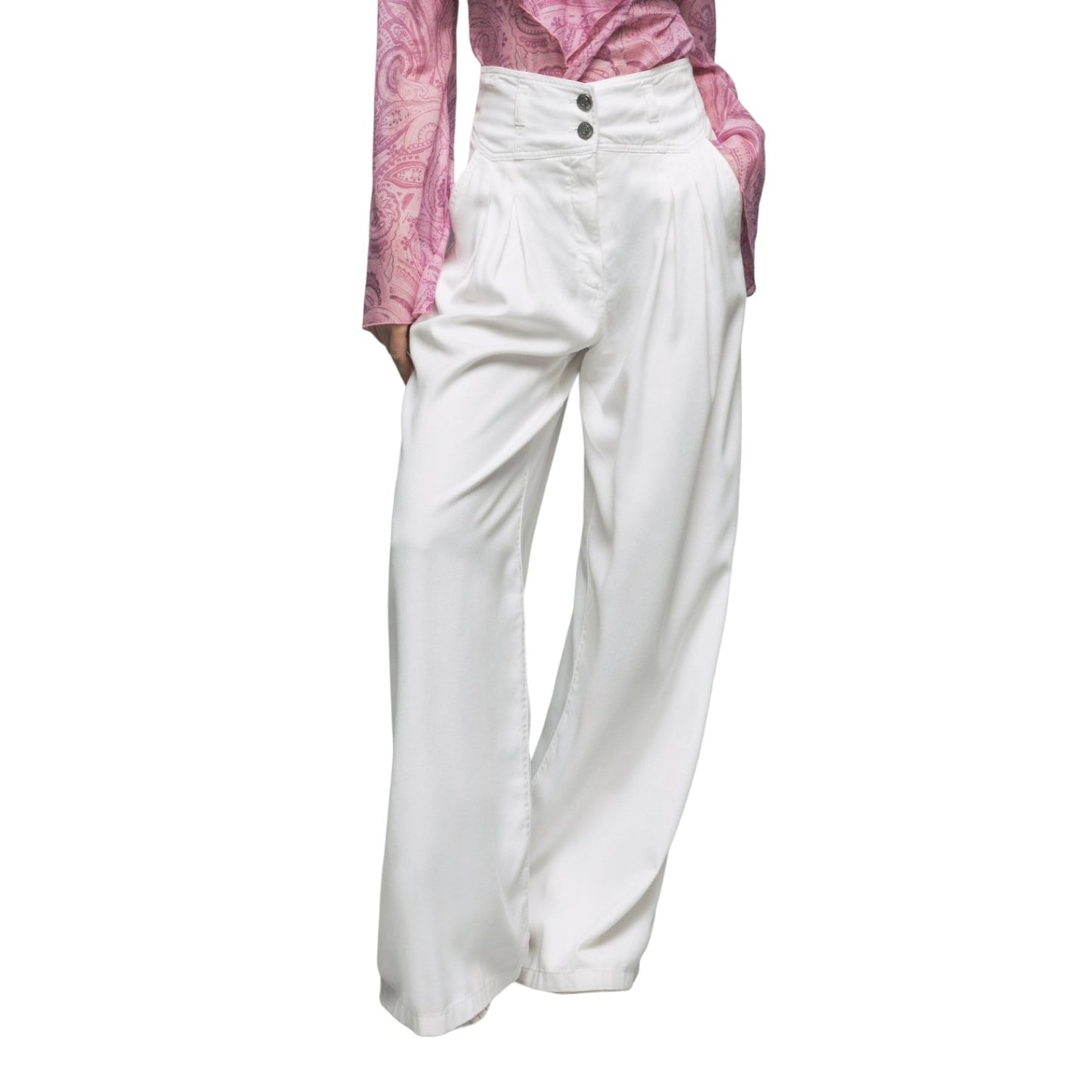 Jeans Donna Gaelle Flare Con Bottoni Logati GBDP17193