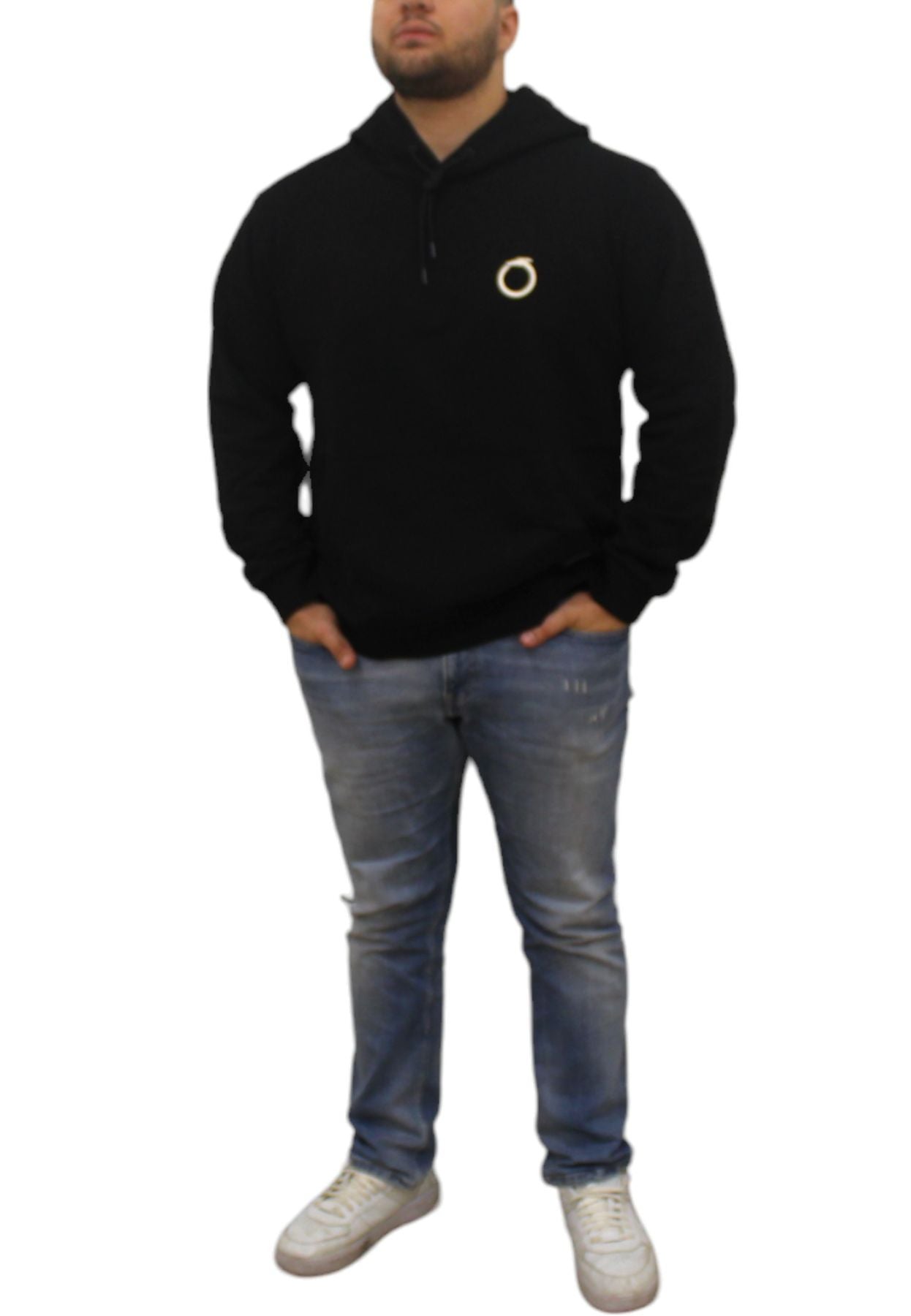 Felpa Con Cappuccio Uomo Trussardi Small Greyhound Print Cotton Fleece Medium Weight 52F00302-1T006303