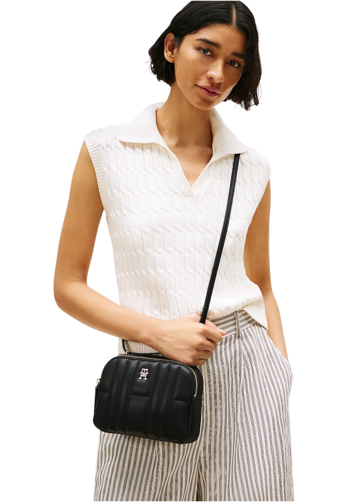 Borsa A Tracolla Donna Tommy Hilfiger Conv Camera Bag Th Feminine