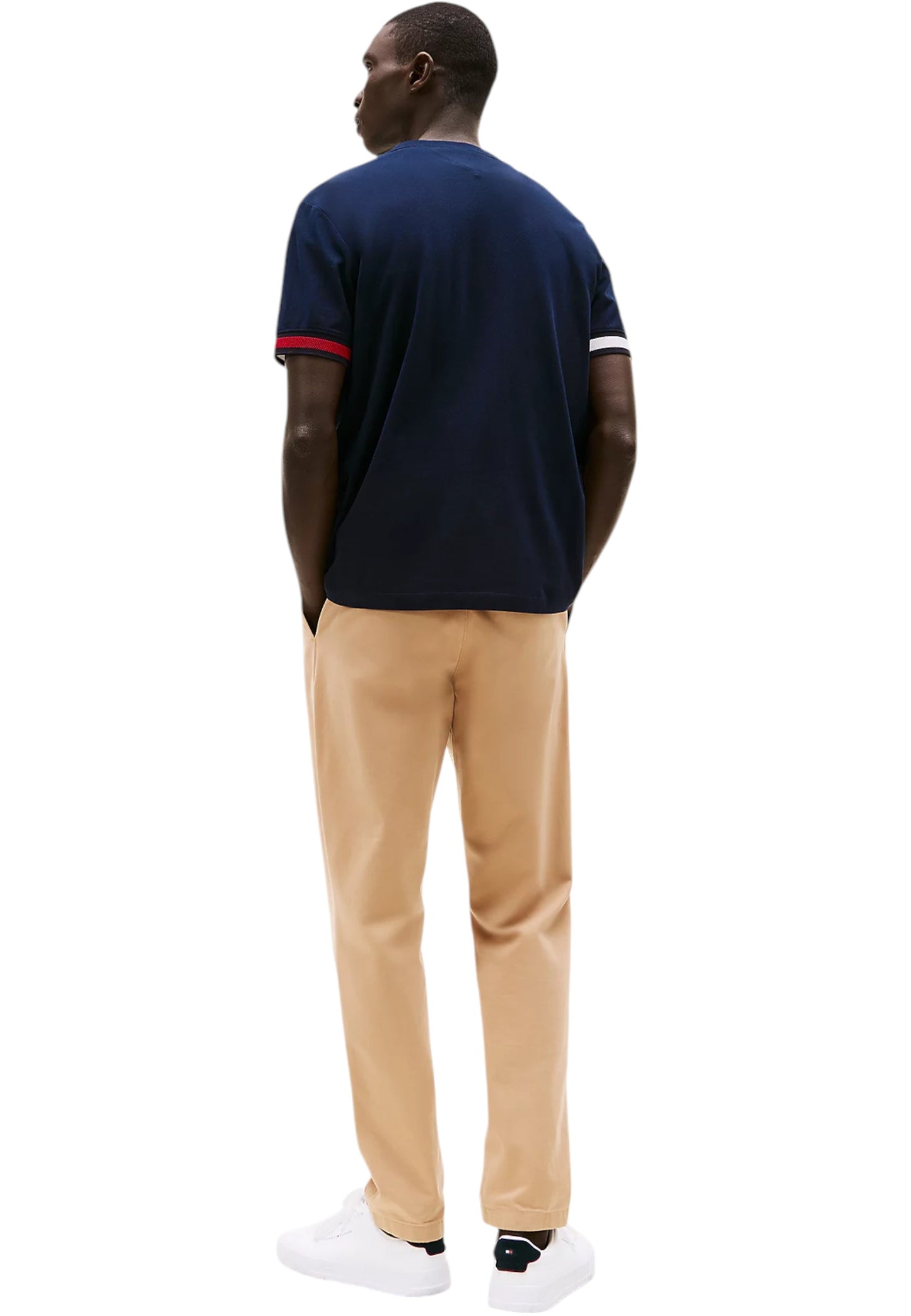 T-Shirt Manica Corta Uomo Tommy Hilfiger Global Stripe Flag C