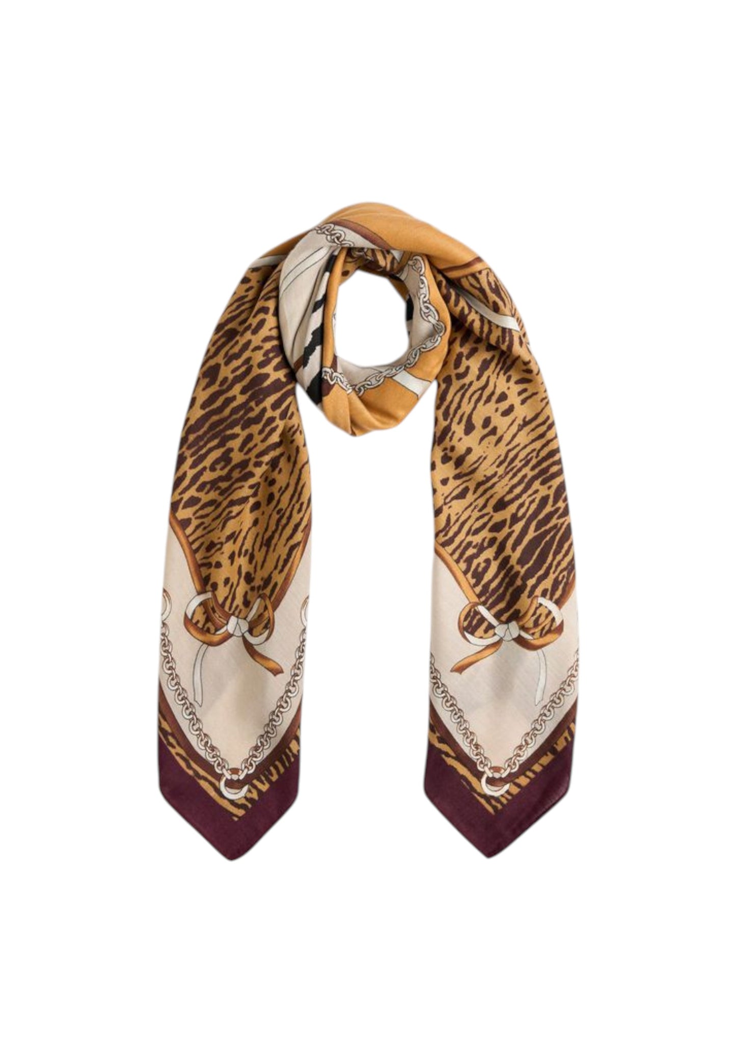 Foulard Donna Liu Jo Ribbon Animalier 120X120 2F5083T0300