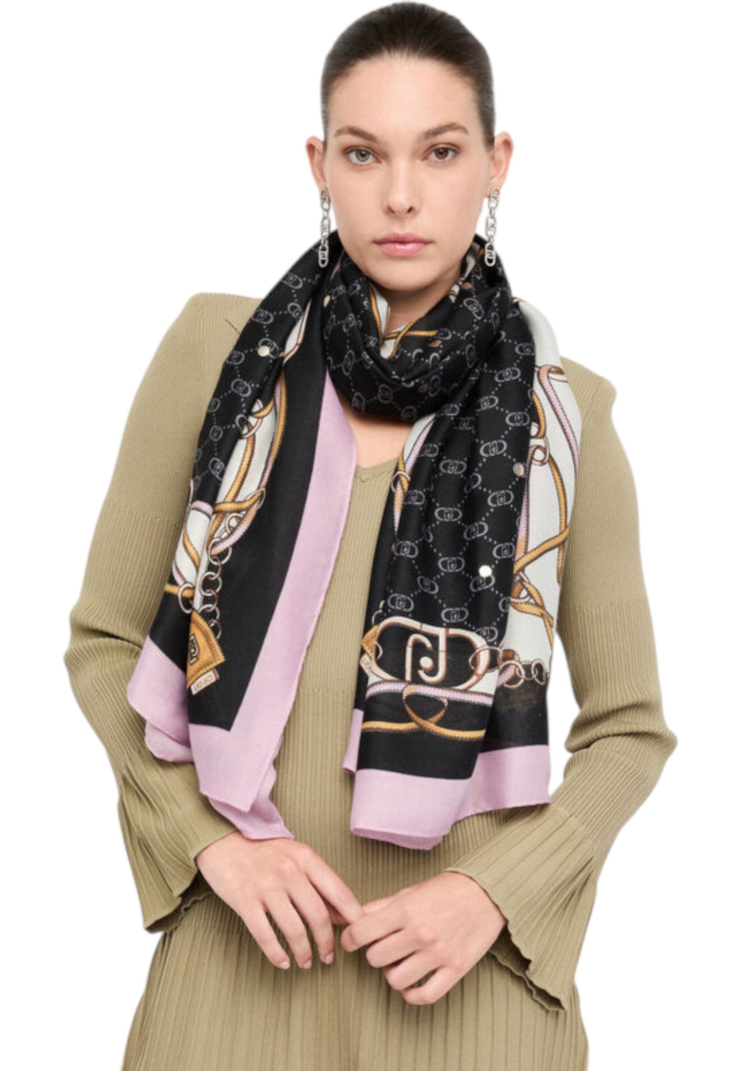 Sciarpa Donna Liu Jo Double Strap 70X180 2F5079T0300