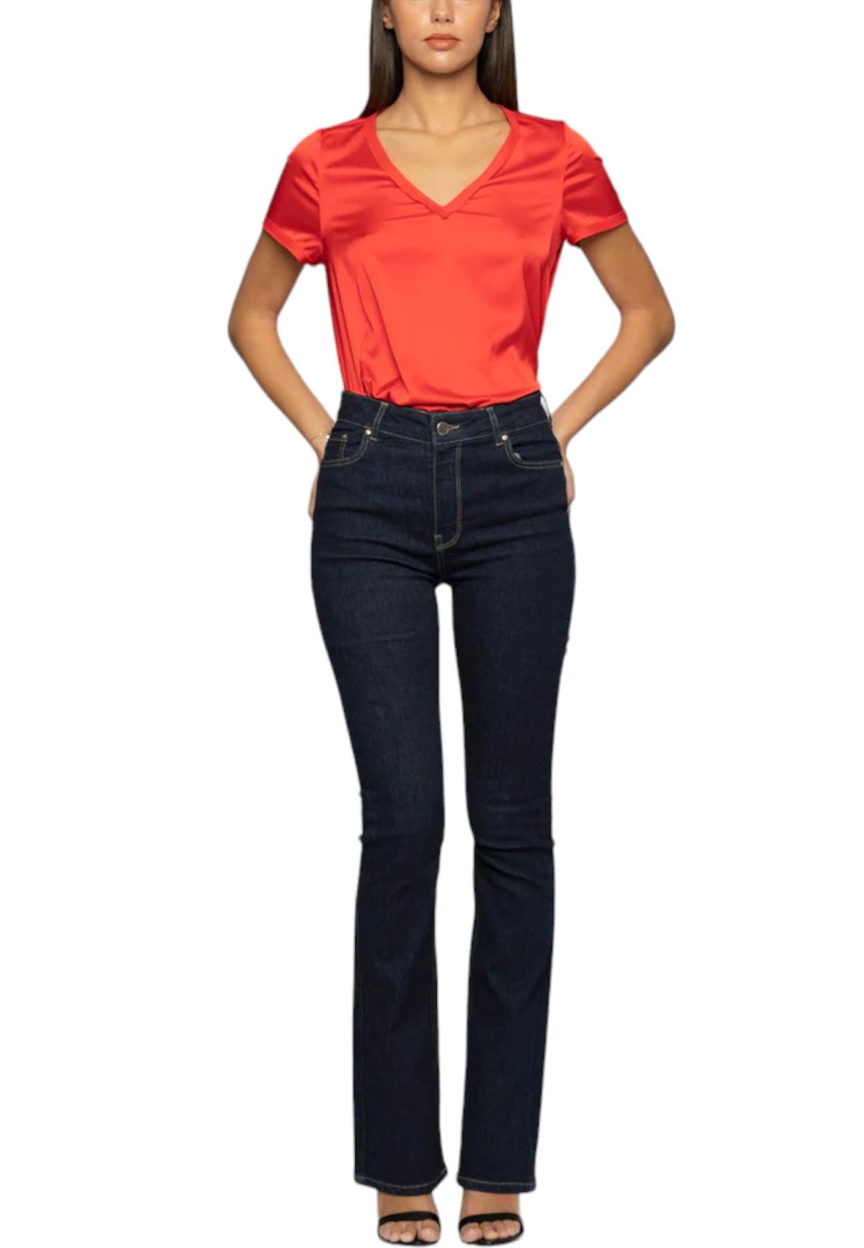 Blusa Manica Corta Donna Kocca Kusanga P24PBL1428ABUN0000