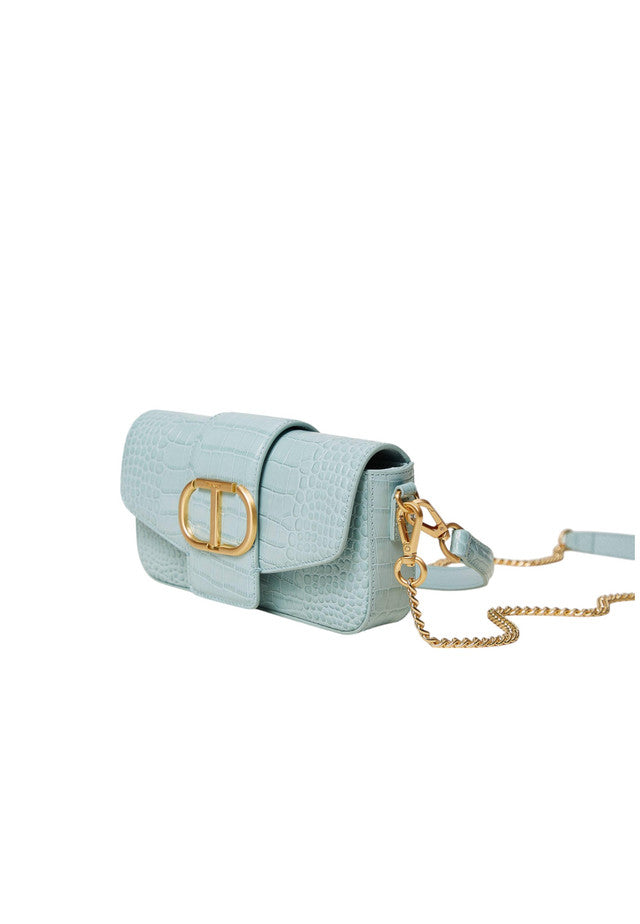 Borsa A Tracolla Donna Twinset Piccola In Pelle A Stampa Cocco Amie 242TB7121