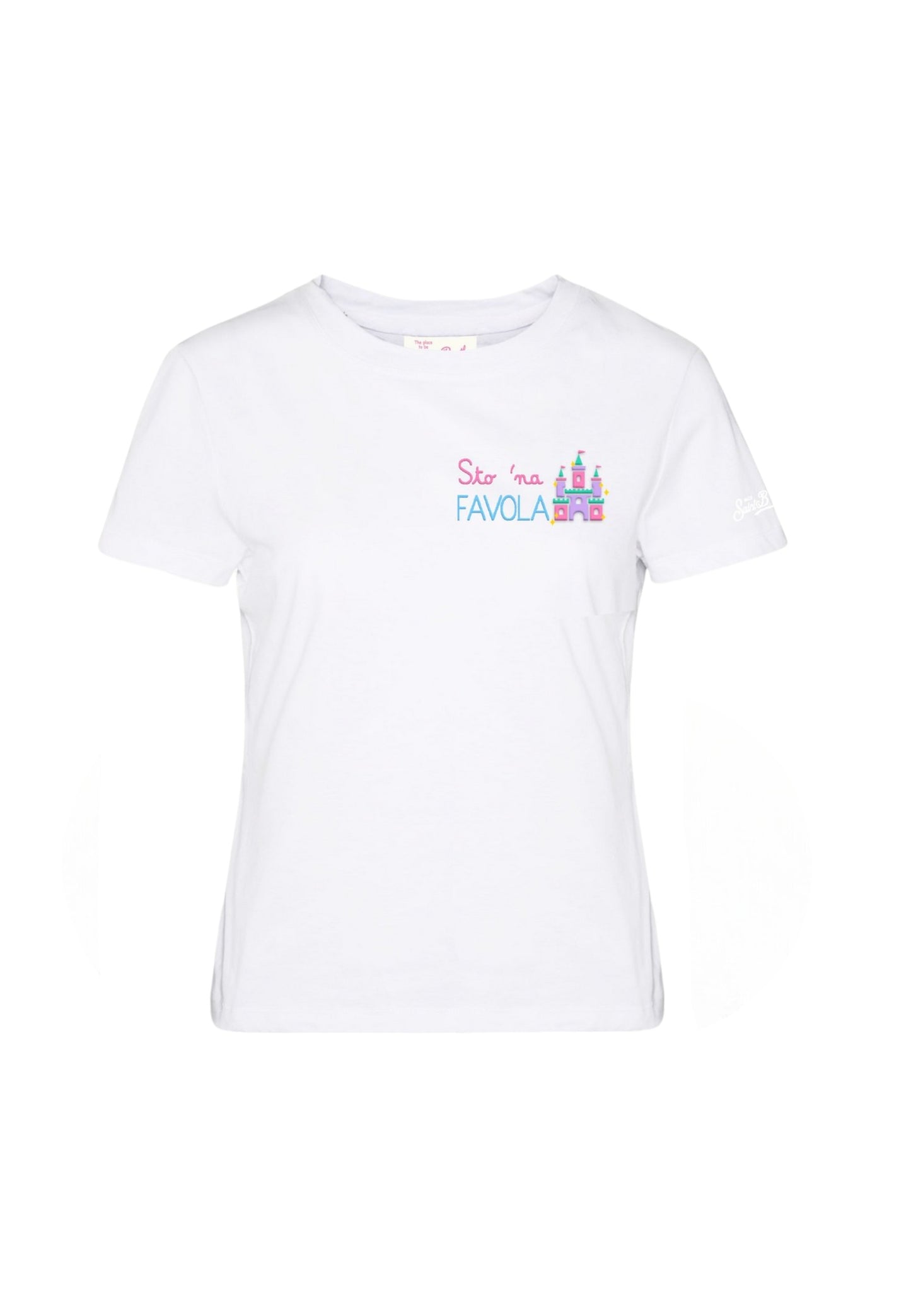 T-Shirt Manica Corta Donna Mc2 Saint Barth Na Favola Embroidery Emilie EMI0001