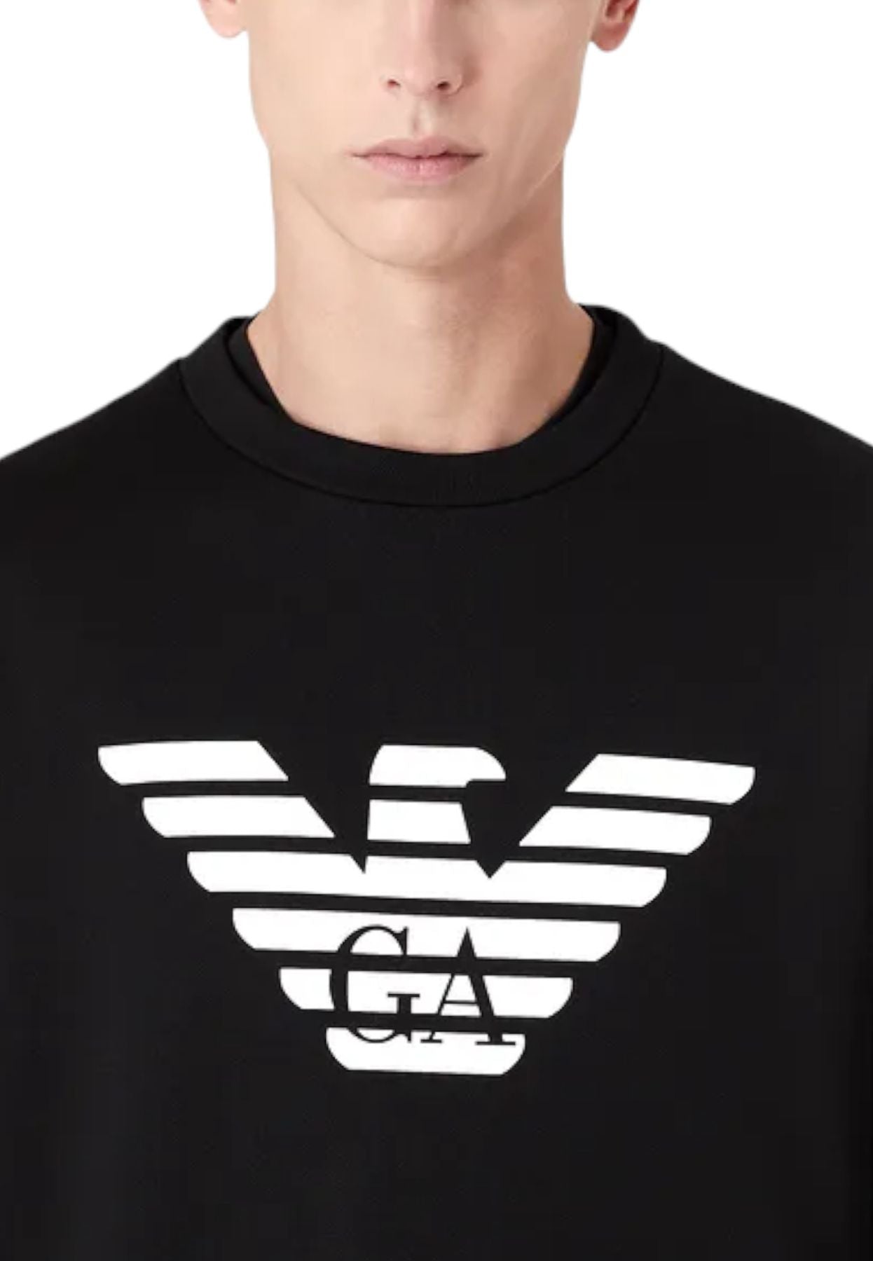 Felpa A Girocollo Uomo Emporio Armani Aquila 8N1MR61JRIZ