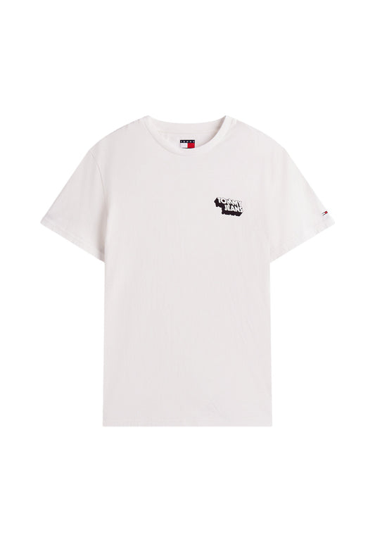 T-Shirt Manica Corta Uomo Tommy Jeans  Tjm Slim Stack Logo DM0DM21539