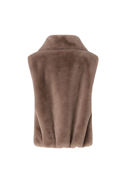 Pelliccia Sintetica Donna Pinko Smanicata Aspen Soft Deyn Gilet 105107A2WN