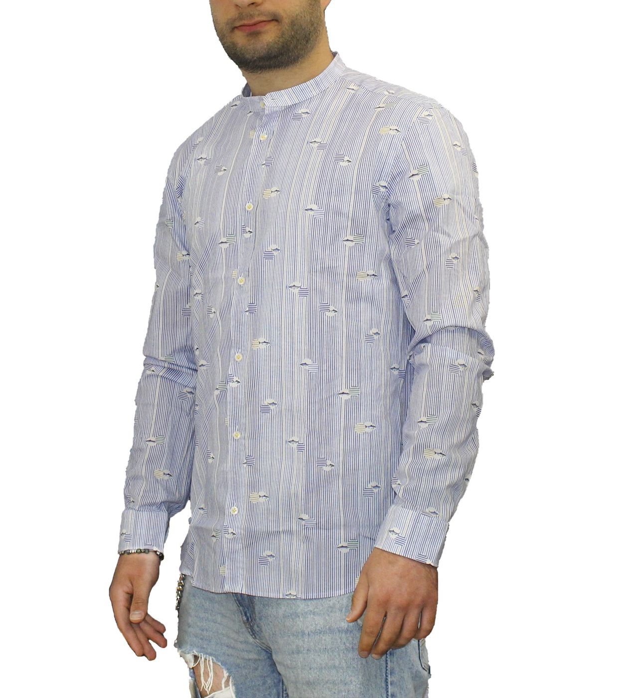 Camicia Manica lunga Uomo Manuel Ritz 3232E604L223299