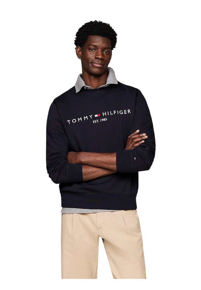 Felpa A Girocollo Uomo Tommy Hilfiger Tommy Logo MW0MW11596