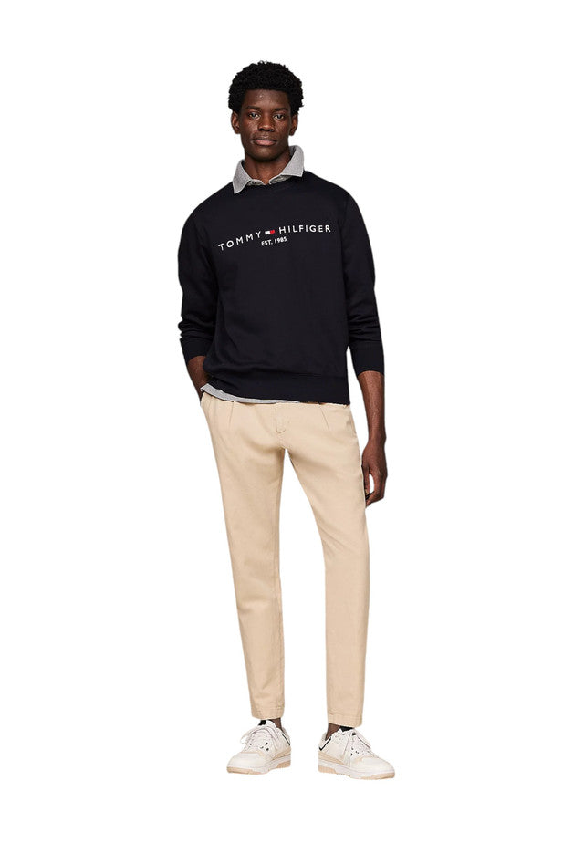 Felpa A Girocollo Uomo Tommy Hilfiger Tommy Logo MW0MW11596