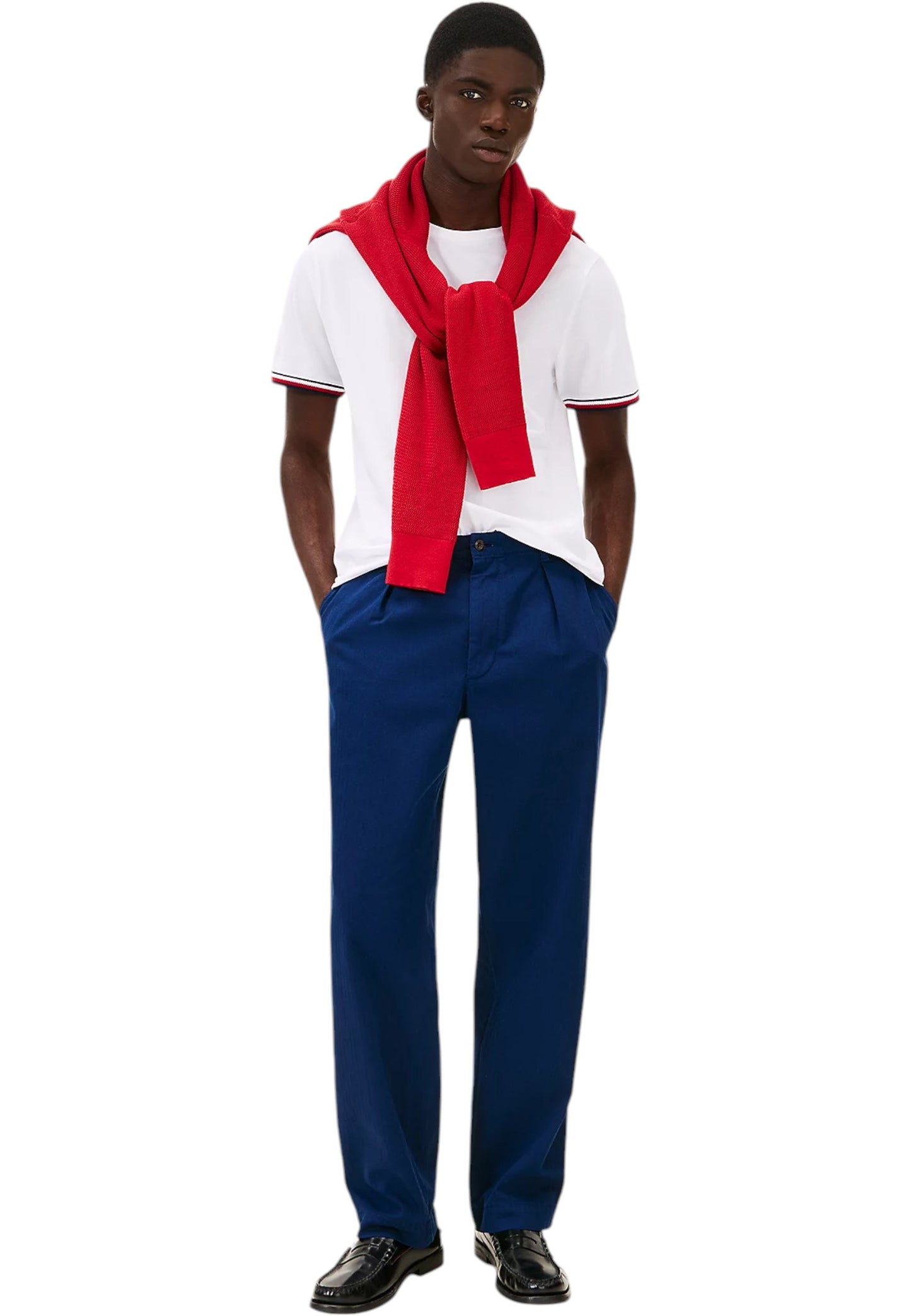 T-Shirt Manica Corta Uomo Tommy Hilfiger Global Stripe Cuff