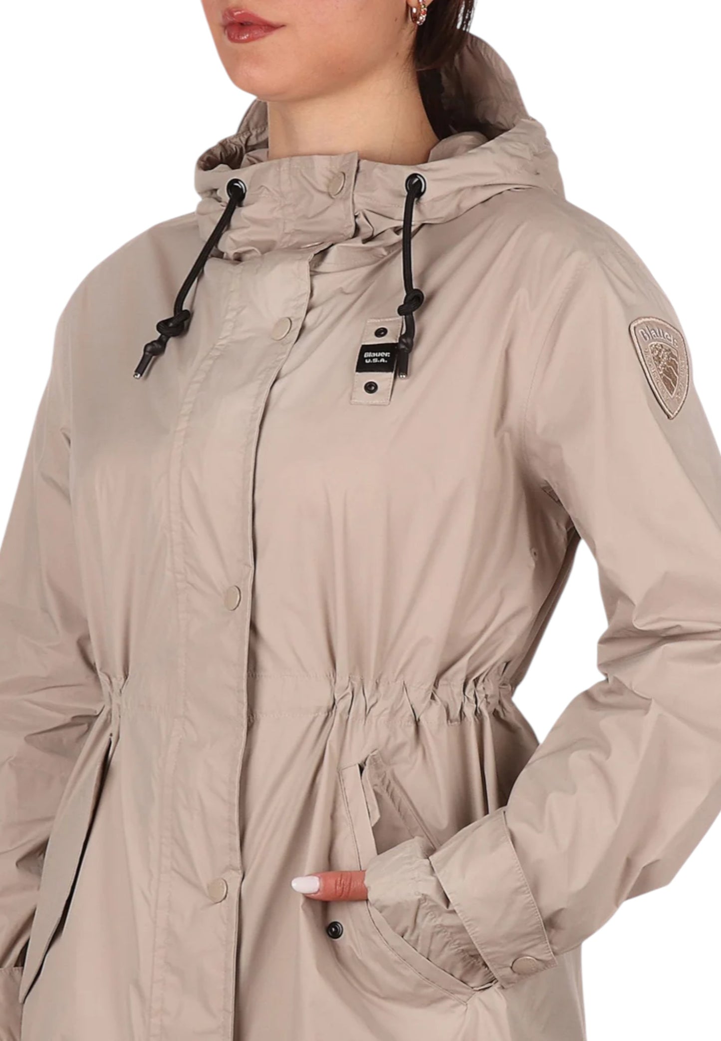 Cappotto Trench Donna Blauer