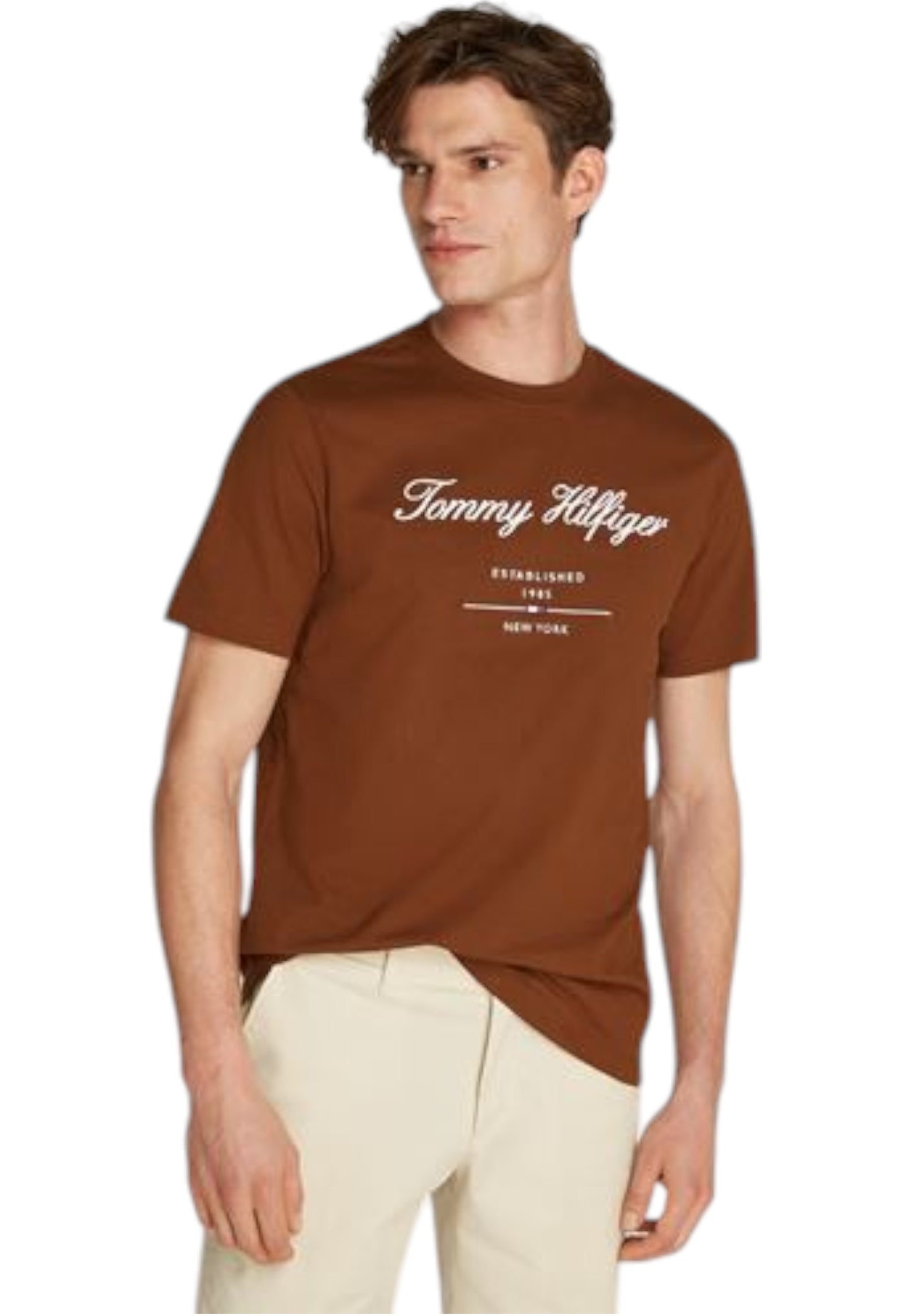 T-Shirt Manica Corta Uomo Tommy Hilfiger  Script Logo