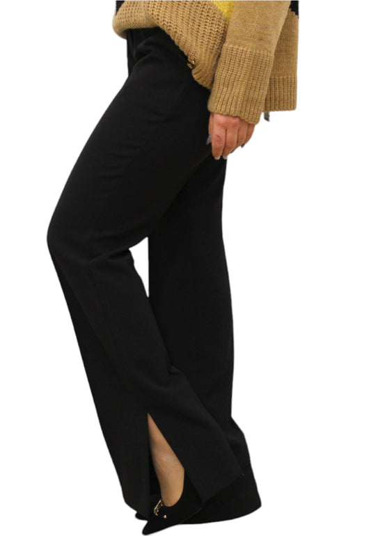 Pantaloni Donna Gaelle Sigaretta In Cady Con Spacchetti E Flag GBDP18877