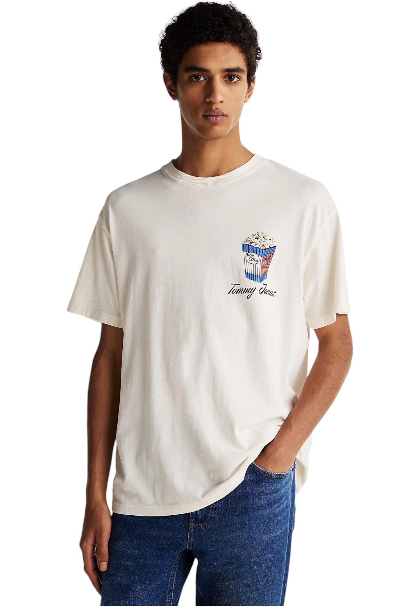 T-Shirt Manica Corta Uomo Tommy Jeans  Tjm Rlx Novelty 2 Gm