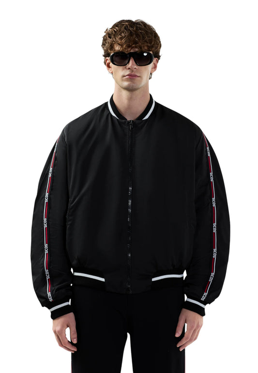 Giacca Bomber Uomo Gcds Logo Tape Nylon B2EM0903MA0