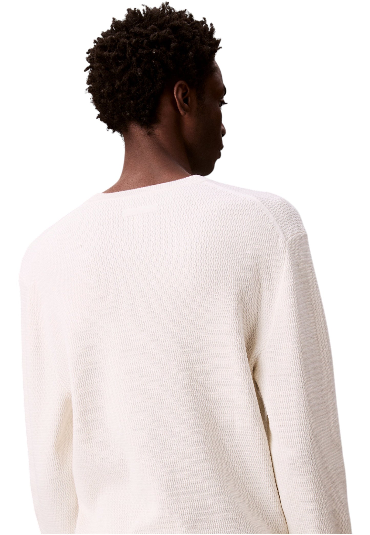 Maglione A Girocollo Uomo Calvin klein Texture Cotton LV04LB327G