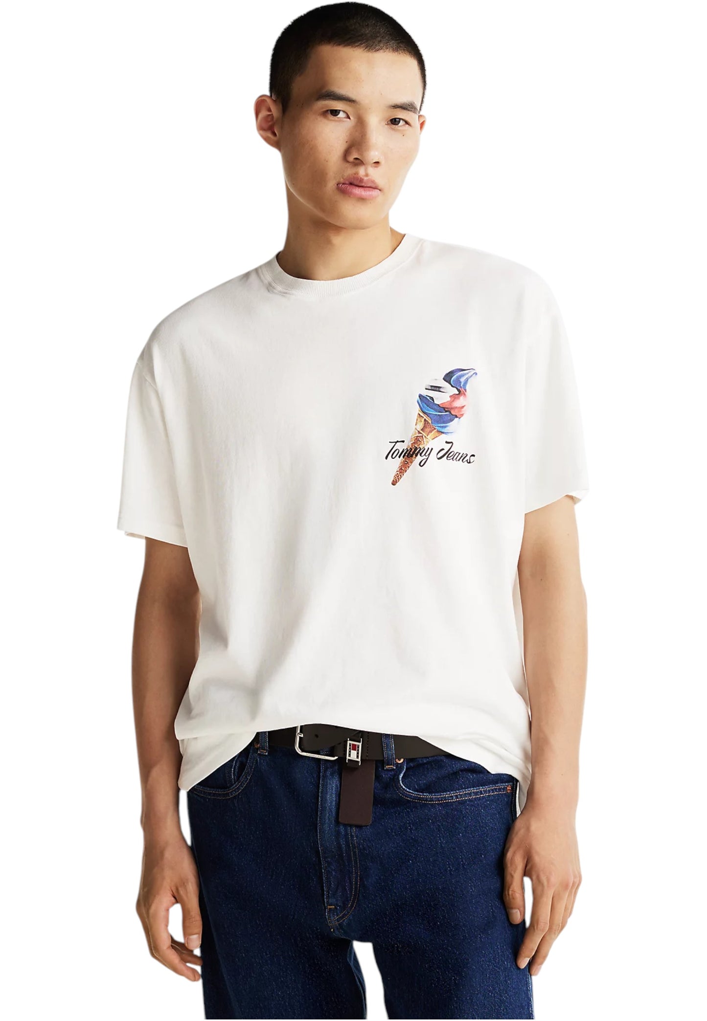 T-Shirt Manica Corta Uomo Tommy Jeans  Tjm Rlx Novelty 2 Gm