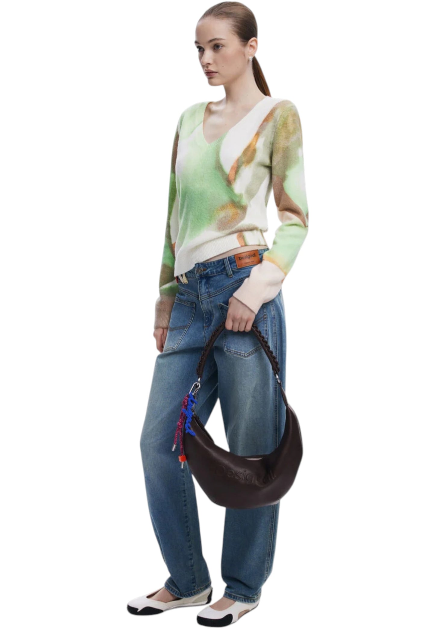 Borsa A Tracolla Donna Desigual Half Logo Zante Choco 25WAXPAX