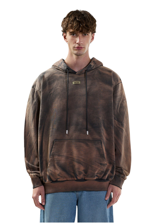 Felpa Con Cappuccio Uomo Gcds Patch Logo Solarized B2CM1911JE7