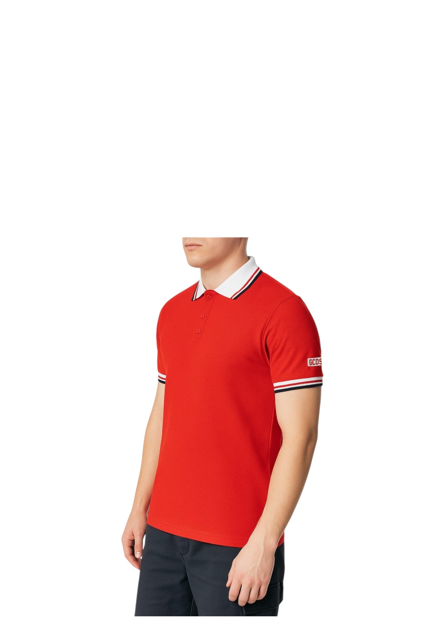 Polo Manica Corta Uomo Gcds Essentials Piquet
