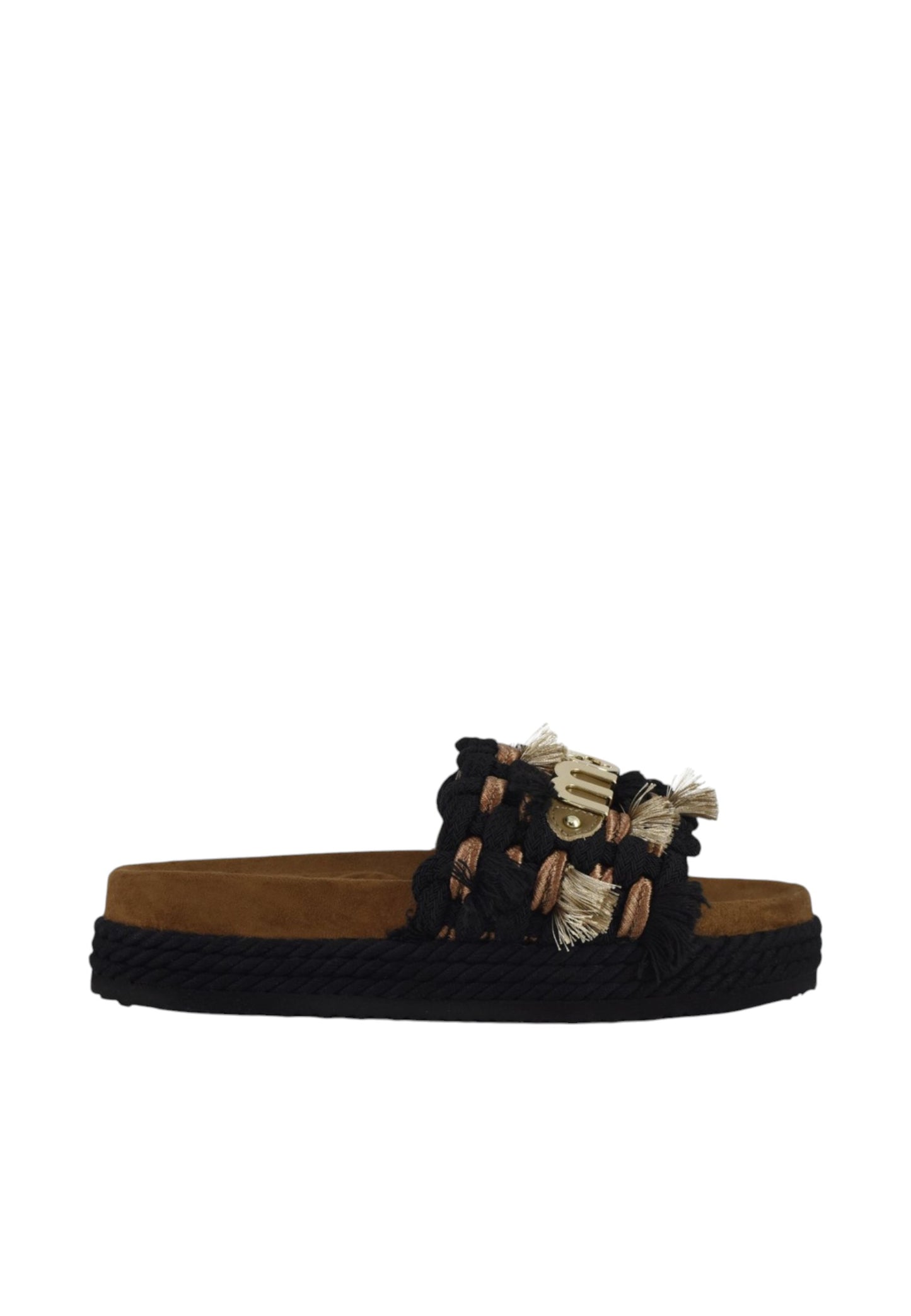Sandali Donna Mou Monoband rope sandal fringes