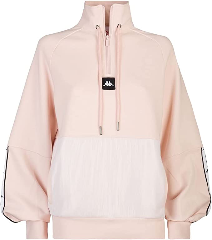 Felpa Collo Alto Donna Kappa E Mezza Zip 3116D1W