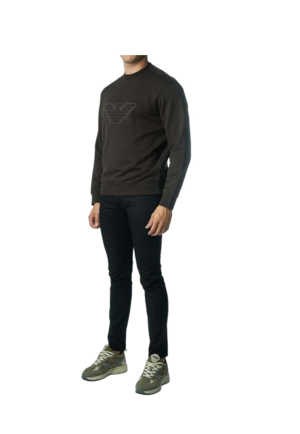 Felpa A Girocollo Uomo Emporio Armani   6R1MG51JWPZ