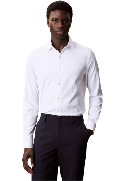 Camicia Manica lunga Uomo Calvin klein  Slim Perf Woven Stretch LV019EU025
