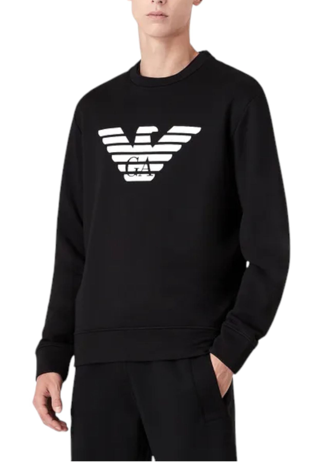 Felpa A Girocollo Uomo Emporio Armani Aquila 8N1MR61JRIZ