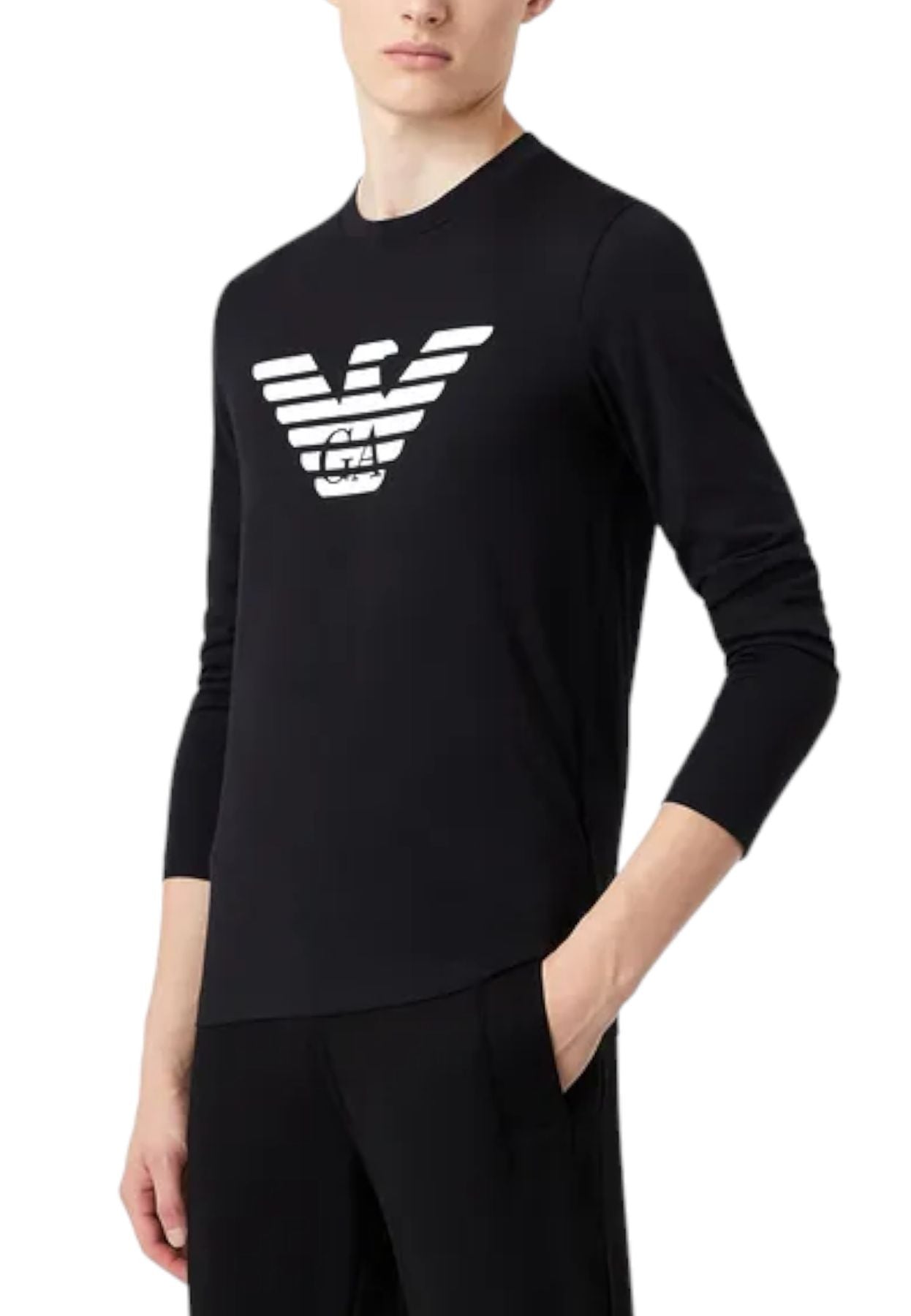 T-Shirt Manica lunga Uomo Emporio Armani Aquila 8N1TN81JPZZ