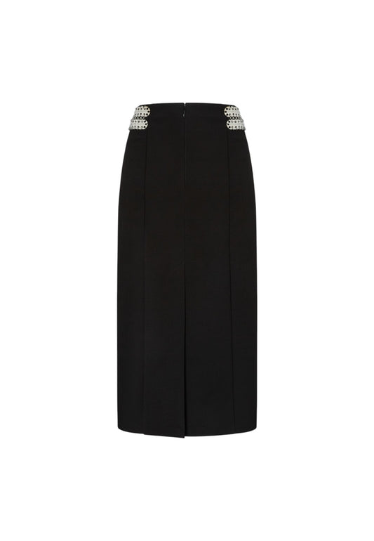 Gonna Midi Donna Pinko Crepe Con Ricamo Chela 105954A2YH