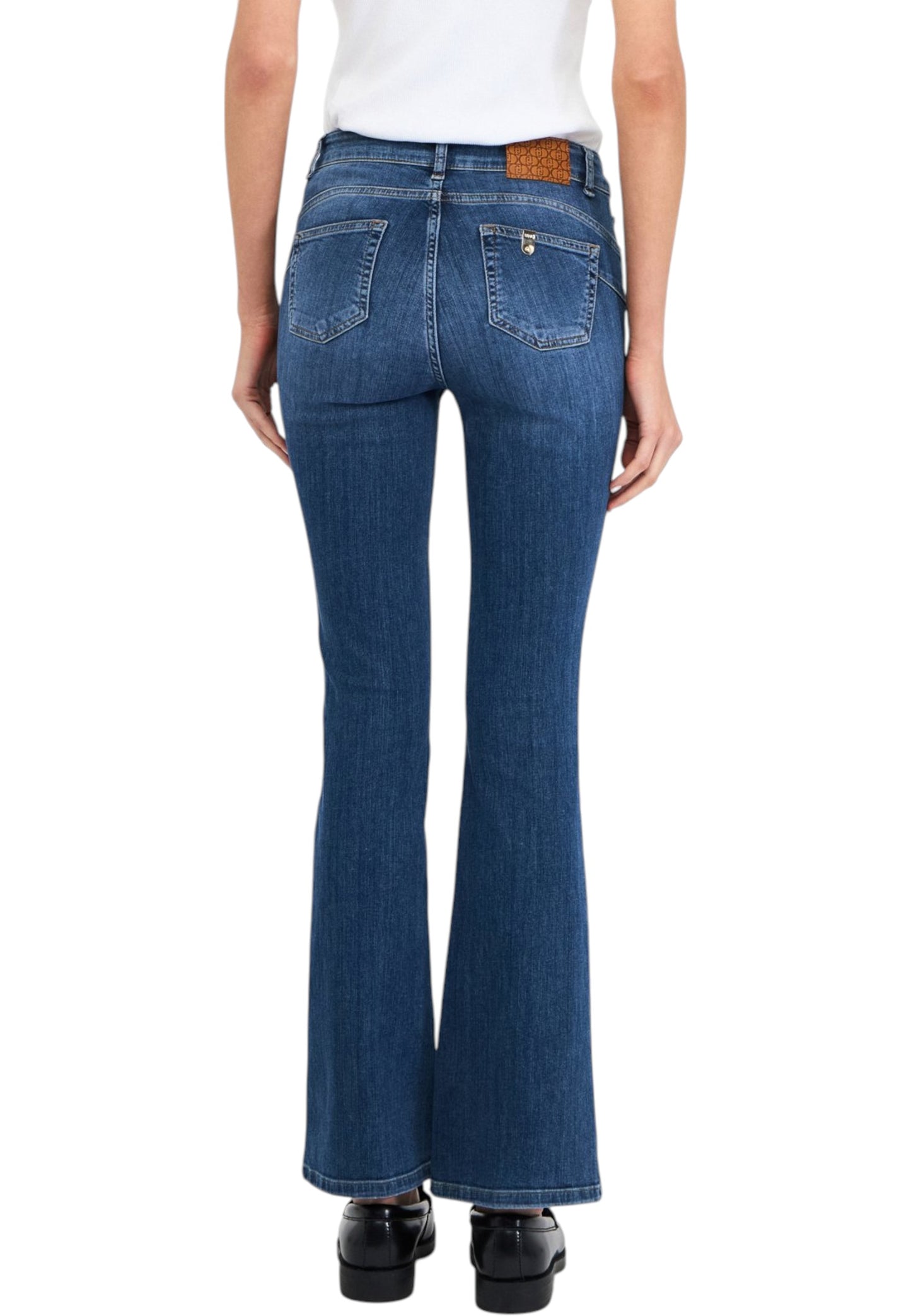 Jeans Flare Fit Donna Liu Jo Bottom Up Vita Alta Beat UF5015D0236