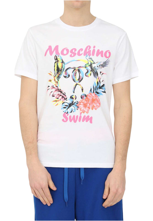 T-Shirt Manica Corta Uomo Moschino Pappagallini A19032327