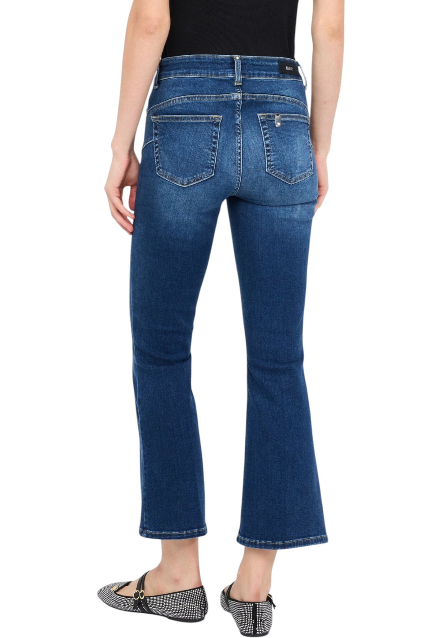 Jeans Flare Fit Donna Liu Jo Bottom Up Vita Alta Princess UF5040D4615