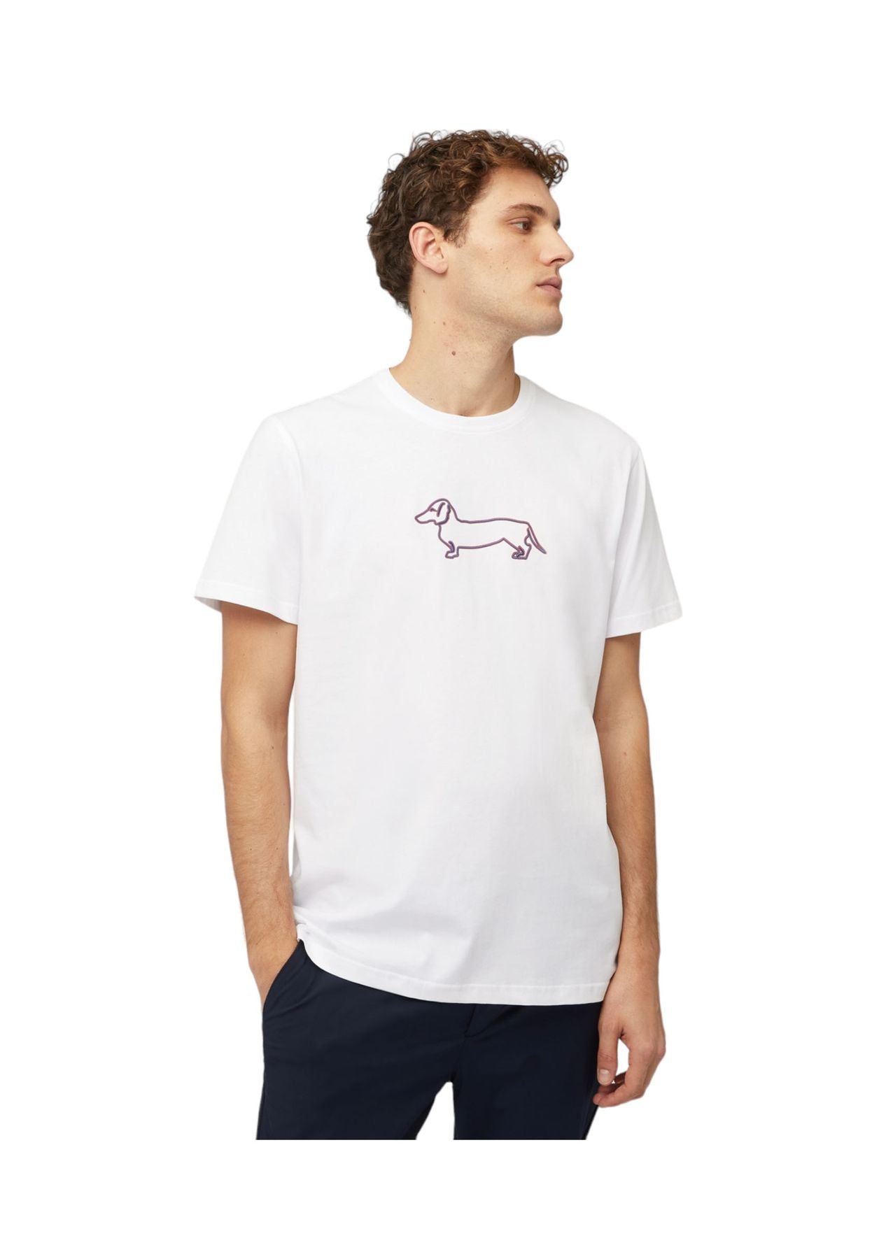 T-Shirt Manica Corta Uomo Harmont & Blaine Con Stampa Bassotto 3D IRL003021223