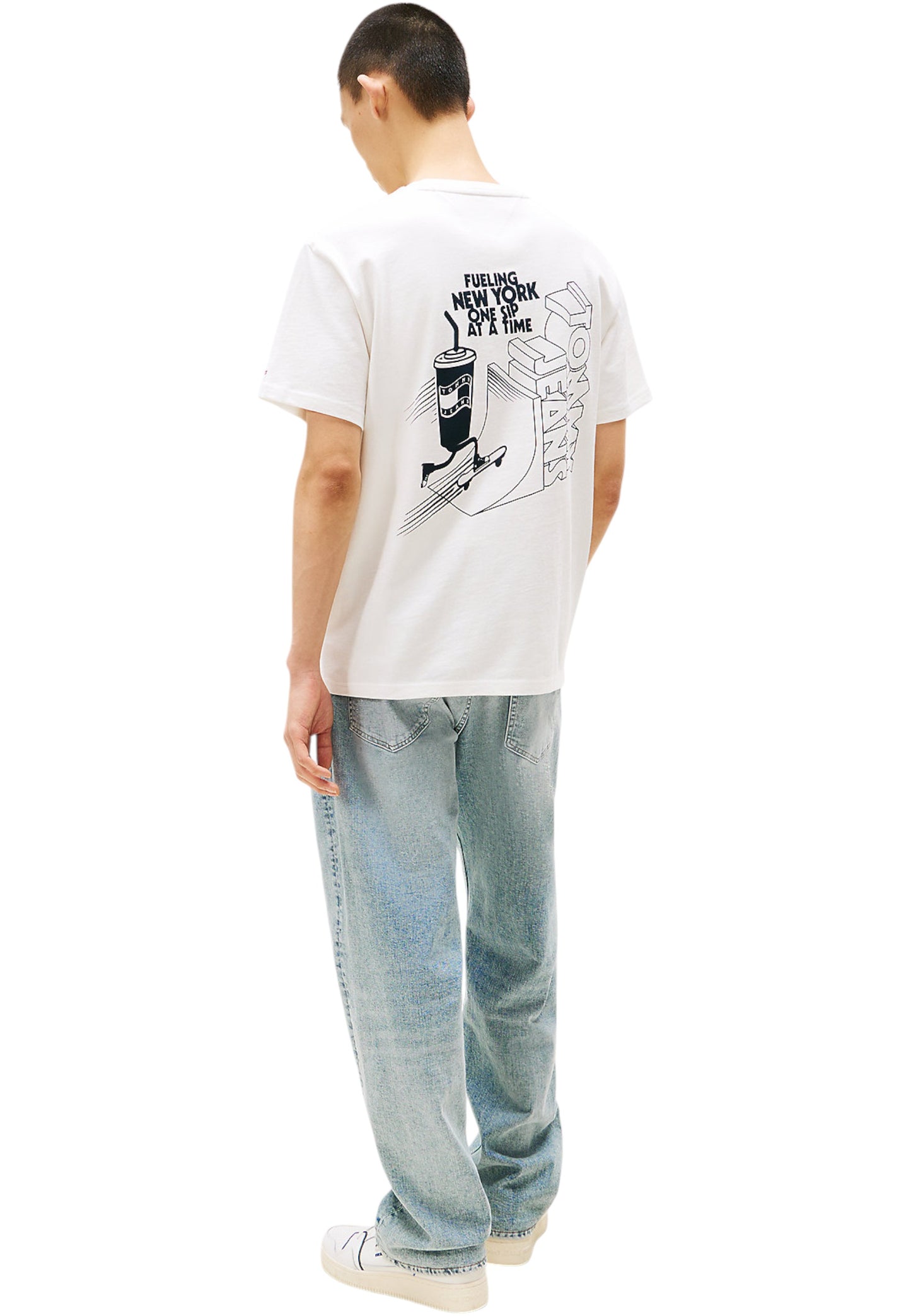 T-Shirt Manica Corta Uomo Tommy Jeans Tjm Relaxed Skater Back DM0DM21830