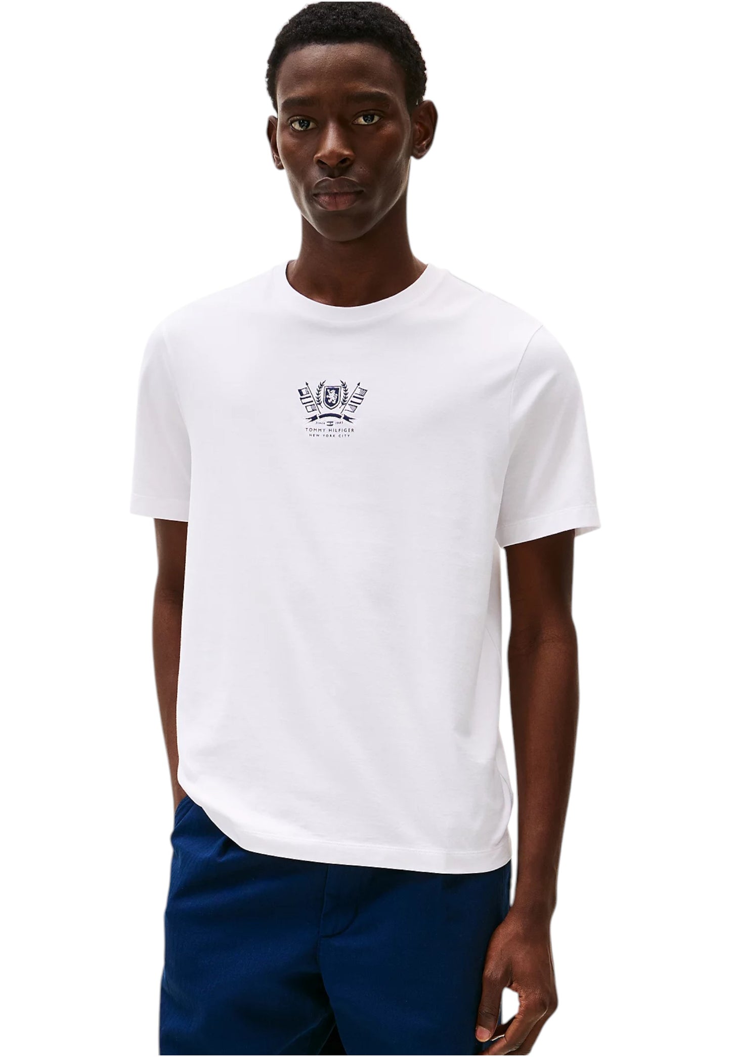 T-Shirt Manica Corta Uomo Tommy Hilfiger  Hilfiger Crest Embro