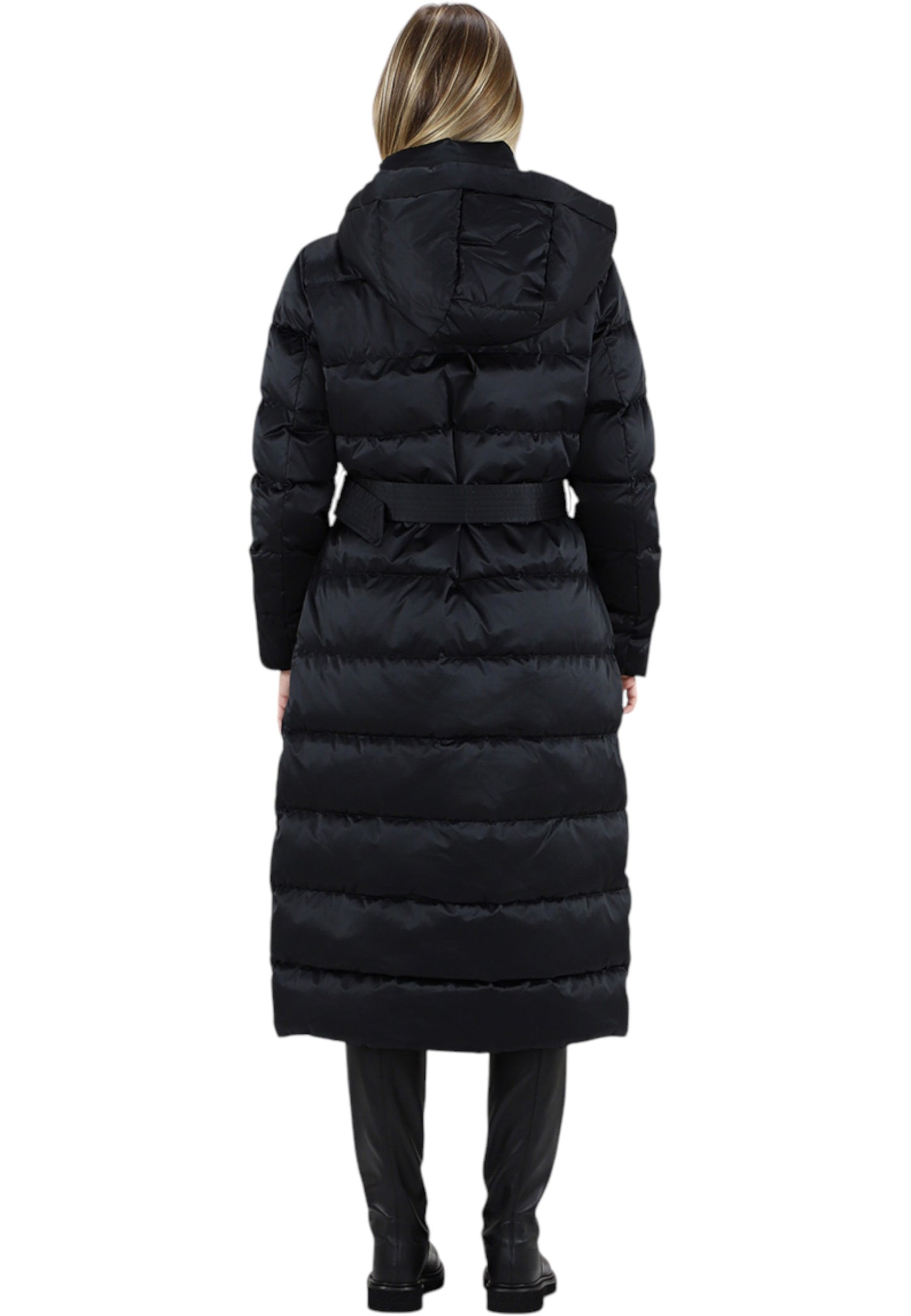 Piumino Lungo Donna Liu Jo Con Cappuccio Imbottito In Vera Piuma MF5011T017A