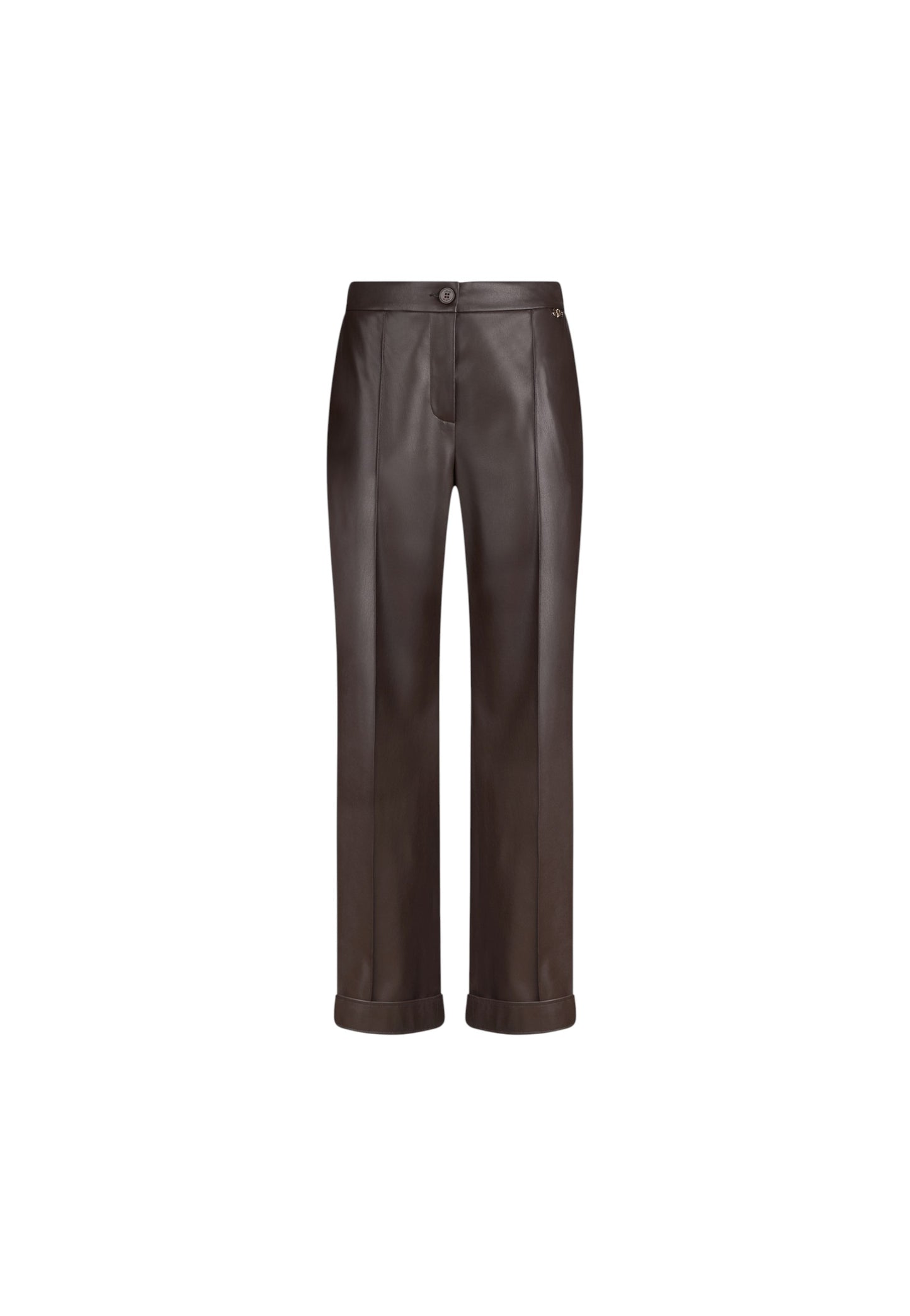 Pantaloni Donna Liu Jo In Pelle Sintetica MF5069E0624