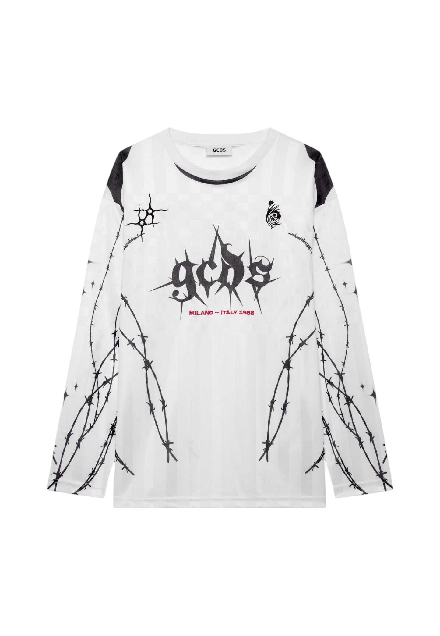 T-Shirt Manica lunga Uomo Gcds Logo Spikes