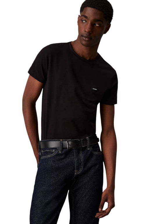 T-Shirt Manica Corta Uomo Calvin klein  Stretch Slim Fit T-S