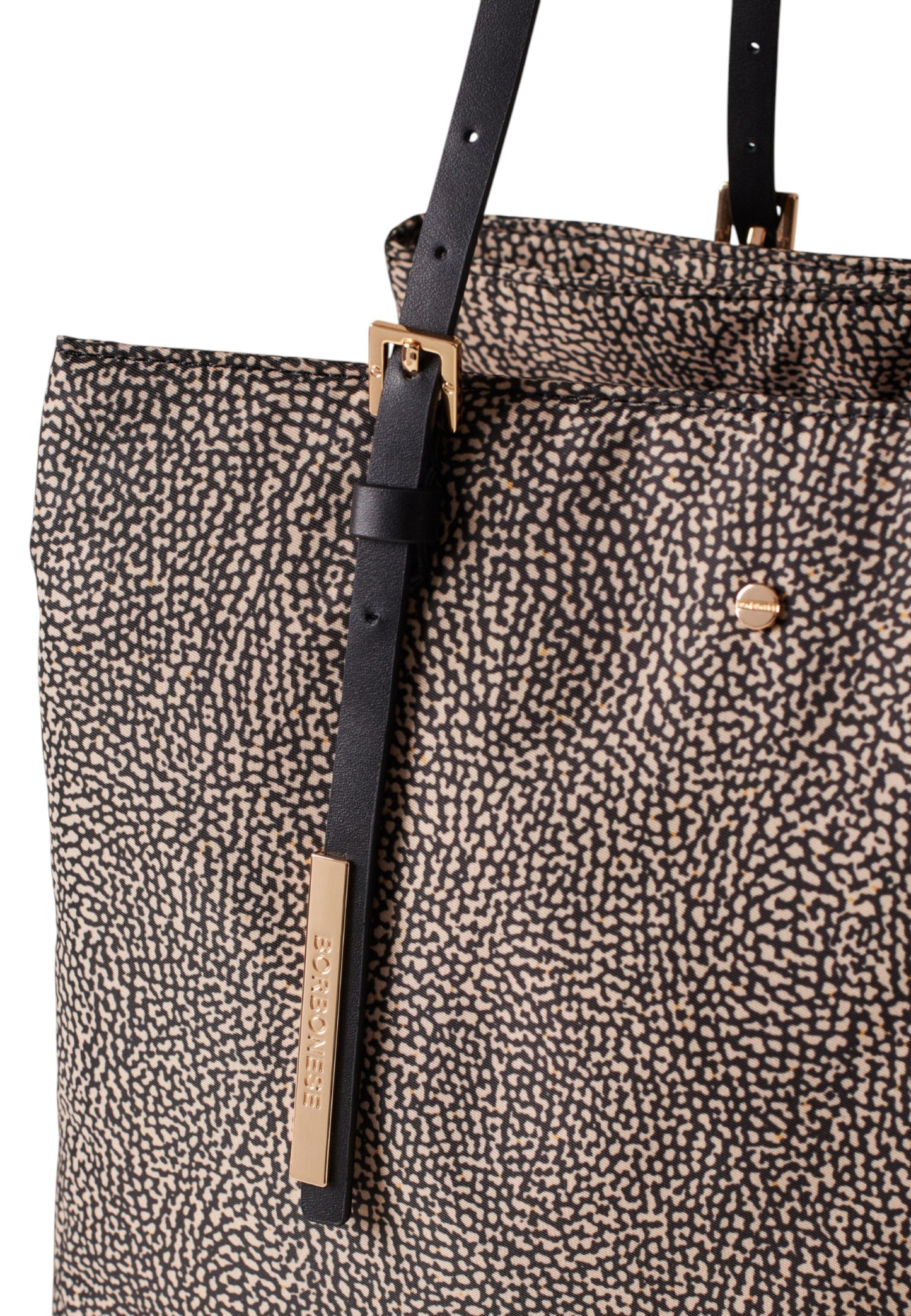 Borsa A Spalla Donna Borbonese Shopping Large Con Tracolla L Ecole Nylon Op 933778AH1