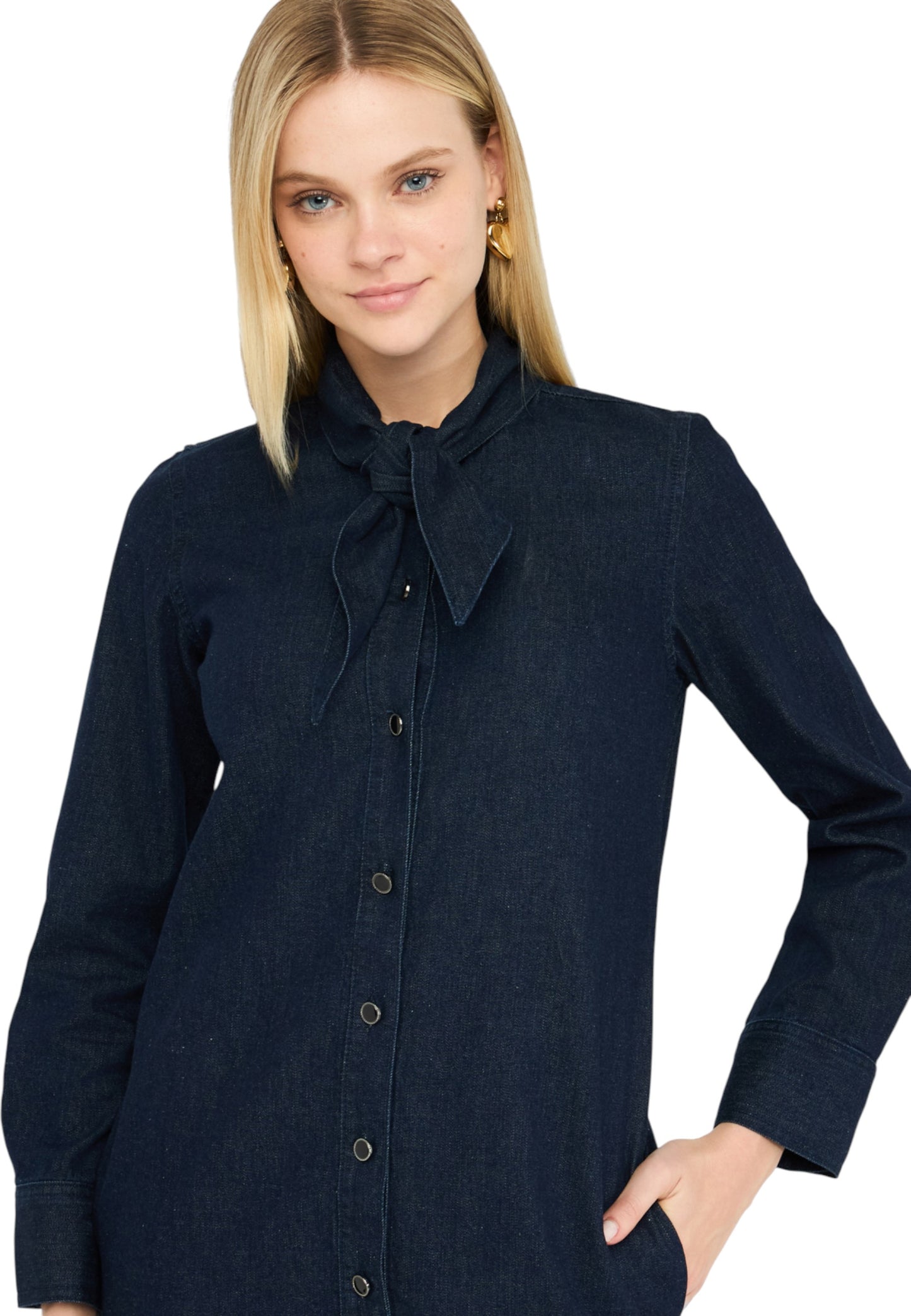 Vestito Corto Donna Liu Jo Chemiser In Denim UF5214D0284